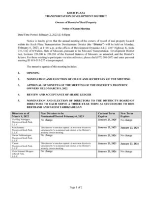 thumbnail of Notice of property owner meeting 2023