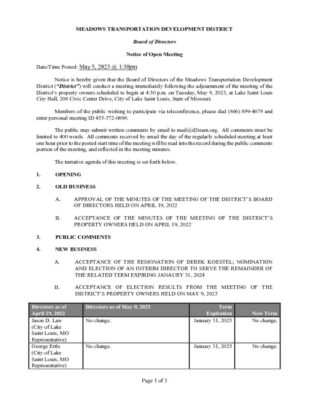 thumbnail of Meadows TDD Notice BOD